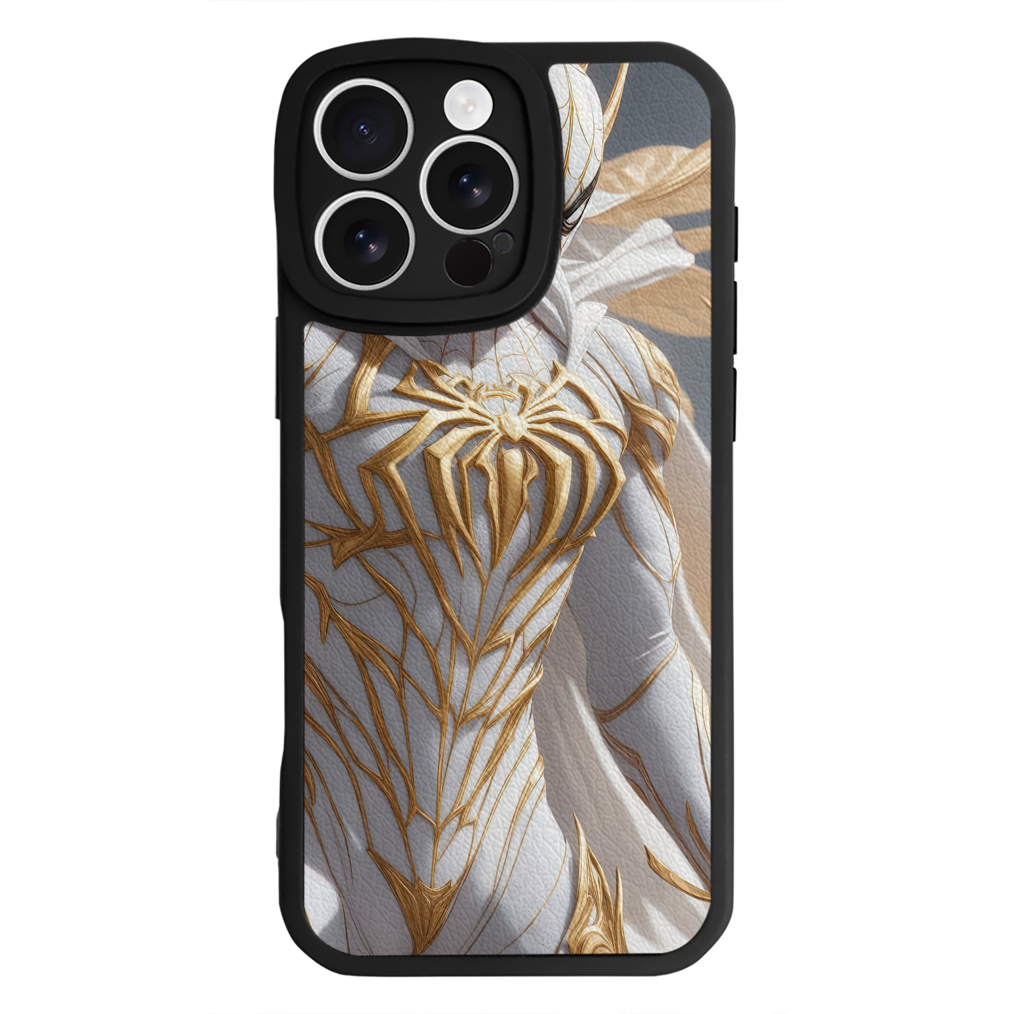 Spider Man スパイダーマン 【iPhone 16シリーズ対応】シリコンスマホケース（レザー調） 材質：シリコン